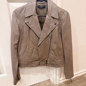 Able Women's Taupe Leather Jacket